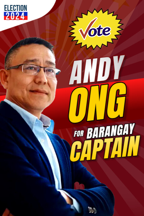 Red Political Poster Template | PosterMyWall