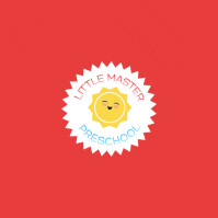 Red Red  Preschool/kids School/identity/symbol/icon/custom/unique/brand/business/elegant/sun/stylish Log Logo Template