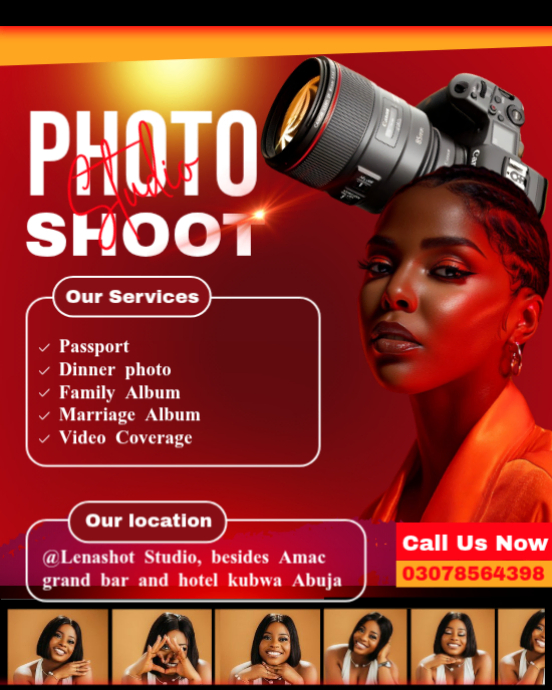 Photo Studio Services Template | PosterMyWall