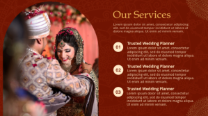 Red Red Profesional Wedding Organizer Presentation Tampilan Digital (16:9) Digitalt display Template