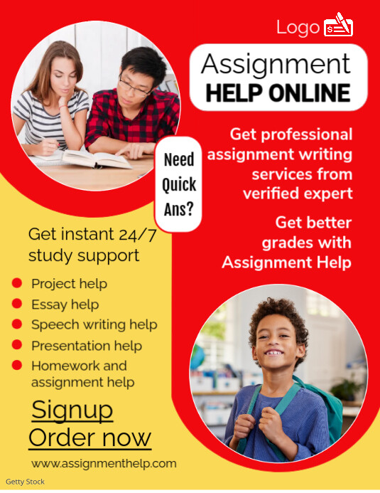 Red Professional Assignment Help Flyer (us Letter) Template | PosterMyWall