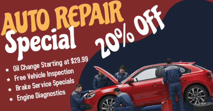 Auto Repair Promotion Template | PosterMyWall
