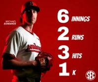 Red Professional Baseball Gameday Medium Rectangle Mittelgroßes Rechteck template