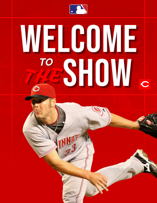 Red Professional Baseball Welcome Event Flyer Template | PosterMyWall