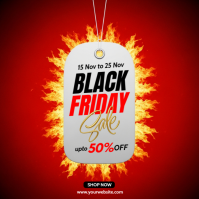 Red Professional Black Friday Sale Instagram Post Iphosti le-Instagram template