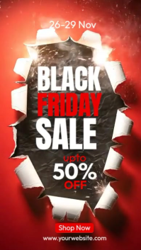 Red Professional Black Friday Sale Instagram Story template