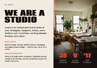 Red Branding Studio Pitch Deck A4 Template - Page 2
