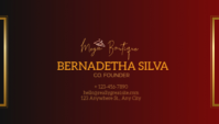 Red Professional Business Card Business Card template