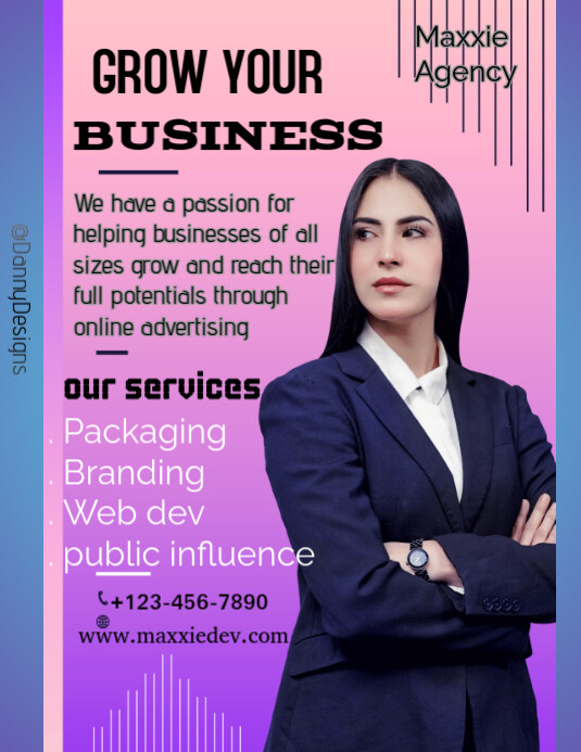 Red Professional Business Marketing  Flyer (us Letter) Pamflet (VSA Brief) template