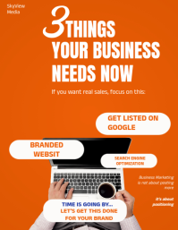 Merah Business Marketing Flyer Template