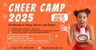 Red Professional Cheer Camp Facebook Shared Image template