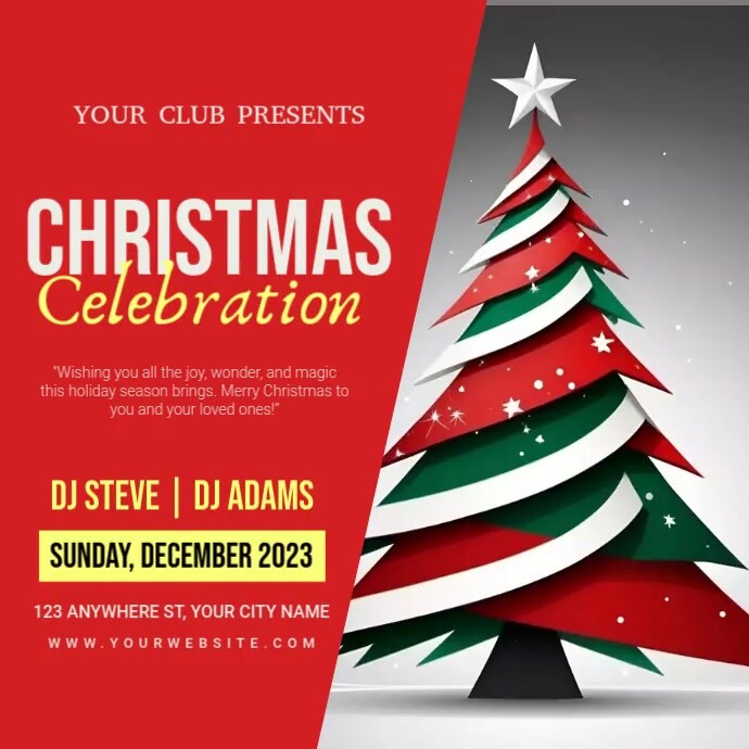 Plantilla de Red Professional Christmas Celebration Instagram Post ...