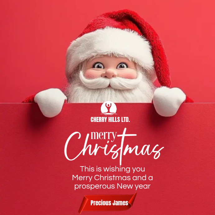 Red Professional Christmas Instagram Post Template | PosterMyWall