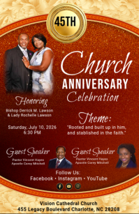 Rot Church Anniversary Celebration Tabloïd Template