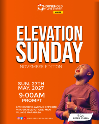 Red Professional Church Event Instagram Portrait template