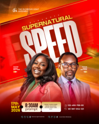 Rød Church Event Instagram Portrait Template