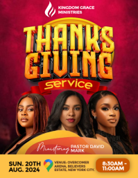 Red Professional Church Flyer (us Letter) Template | PosterMyWall