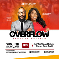 Red Professional Church Flyer Template Instagram Post
