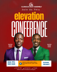 Red Professional Church Flyers  Instagram Portrait template