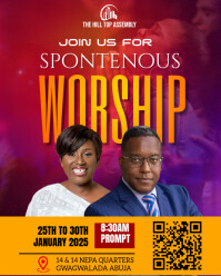 Red Professional Church Flyers  Instagram Portrait template