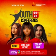 Red Professional Church  Instagram Post template