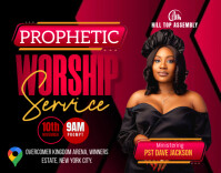 Red Professional Church  Poster/wallboard template