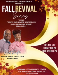 Merah Church Revival Event Volantino Template