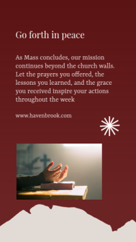 Czerwony Church Service Preparation Instagram Story Template - Page 5