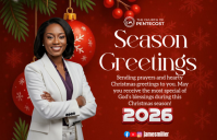 Rojo Christmas Church Greeting Tabloid Template
