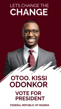 Red Professional Election Campaign Flyer Template Instagram Story