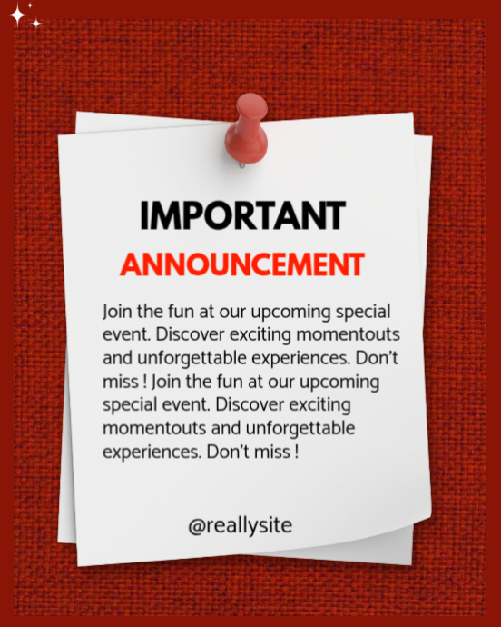 Event Announcement Template | PosterMyWall