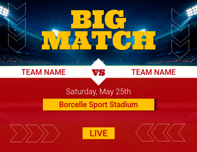 Red Professional Football  Flyer (us Letter) template