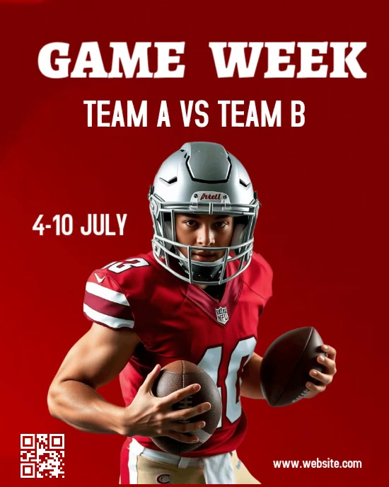 Football Game Week Template | PosterMyWall