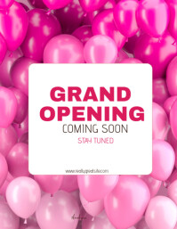 Red Professional Grand Opening Ceremony  Flyer (us Letter) template