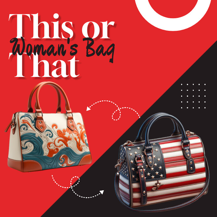 Red Professional Handbag Instagram Post Template | PosterMyWall