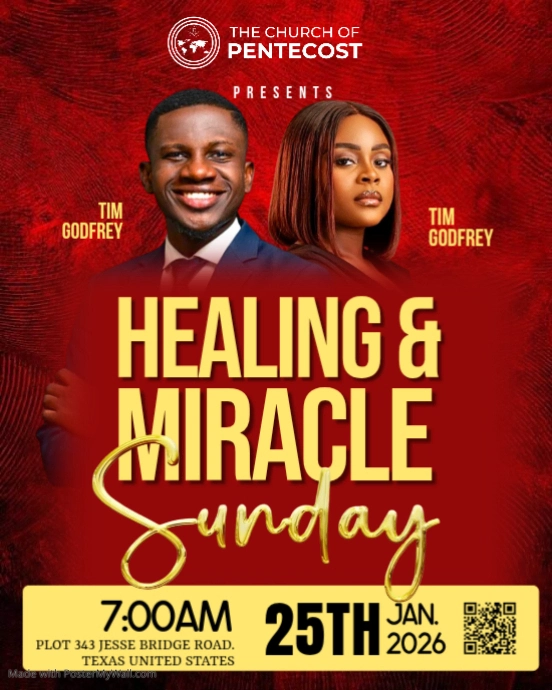 Copy of Red Professional Healing and Miracle Event Instagram Portrait ...
