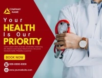 Red Professional Health Priority Flyer (us Le Pamflet (Letter AS) template