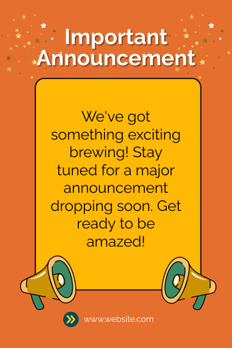 Red Professional Important Announcement Poste Template | PosterMyWall