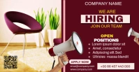 Red Professional Job Fair Facebook Event Cover template