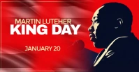 Red Professional Martin Luther King Day Facebook Ad template