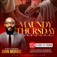 Maundy Thursday Template | PosterMyWall