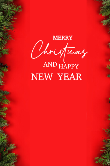 Copy of Red Professional Merry Christmas Background Poster | PosterMyWall