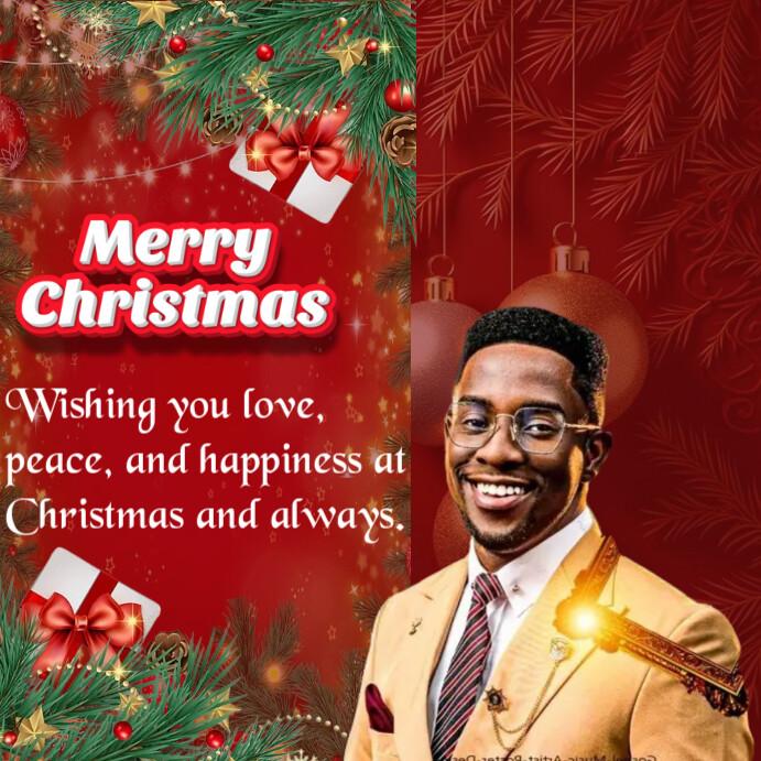 Copy of Red Professional Merry Christmas Instagram Post | PosterMyWall