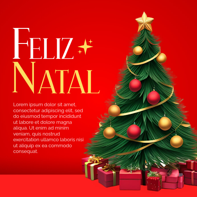 Red Professional Merry Christmas Instagram Post Template | PosterMyWall