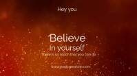 Red Professional Motivational Video Digital Display (16:9) template