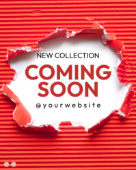 Red Professional New Collection Instagram Portrait template