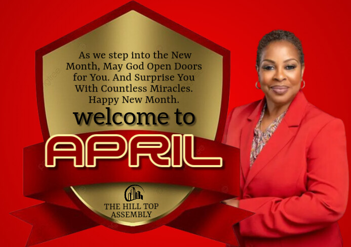 Red Professional New Month A5 template