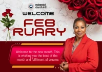 Red Professional New Month A6 template
