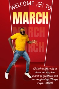 Red Professional New Month Design  Pinterest Graphic template
