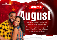 Red Professional New Month Flyers  A5 template